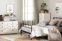 12234 Whitewash 5 Drawer Chest - Plenny-5