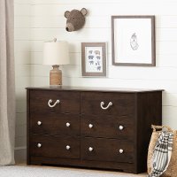 11956 Coastal Brown 6 Drawer Dresser - Aviron