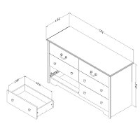 11956 Coastal Brown 6 Drawer Dresser - Aviron-6