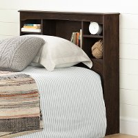 11960 Brown Twin Bookcase Headboard - Aviron