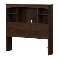 11960 Brown Twin Bookcase Headboard - Aviron-2