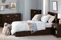 11961 Brown Oak Twin Storage Platform Bed - Aviron-3