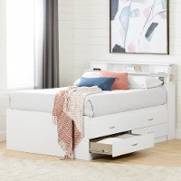 11858 White Captain Full Size Storage Bed with 4 Drawers - Step One-3