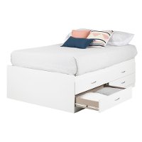 11858 White Captain Full Size Storage Bed with 4 Drawers - Step One-6