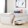 11858 White Captain Platform Full Size Storage Bed with 4 Drawers - Step One-1
