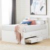 11858 White Captain Platform Full Size Storage Bed with 4 Drawers - Step One-3