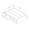 11858 White Captain Platform Full Size Storage Bed with 4 Drawers - Step One-5