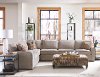 Contemporary Striped Storage Ottoman - Scorpio