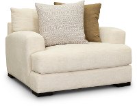 Contemporary Ivory White Chair - Carlin