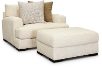 Contemporary Ivory White Chair - Carlin-2