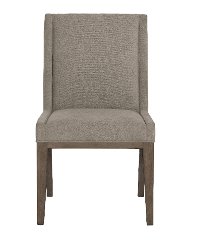 Contemporary Charcoal Gray Upholstered Dining Chair - Linea