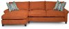 Orange 2 Piece Sectional Sofa with LAF Chaise - Owen
