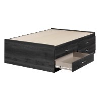 11861 Gray Captain Platform Full Size Storage Bed with 4 Drawers - Step One-2