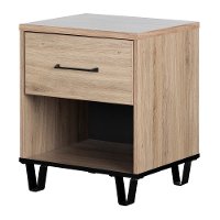 11026 Industrial Modern Rustic Oak Nightstand - Fakto-2