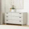 11950 Modern Light Gray Oak Dresser - South Shore