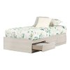 11953 Modern Light Gray Twin Storage Platform Bed - Fynn-3