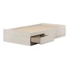 11953 Modern Light Gray Twin Storage Platform Bed - Fynn-4