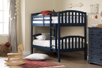 11820 Cottage Navy Blue Twin-over-Twin Bunk Bed - Summer Breeze-2