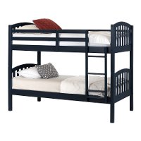 11820 Cottage Navy Blue Twin-over-Twin Bunk Bed - Summer Breeze-5