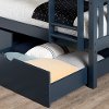 11824 Navy Blue Twin-over-Twin Bunk Bed with Drawers - Ulysses-3