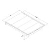 10441 Contemporary Gray Oak Full Platform Bed - Step One-2