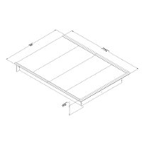 10439 Contemporary Soft Gray Full Platform Bed - Step One-2