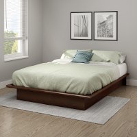 10437 Contemporary Cherry Full Platform Bed - Step One
