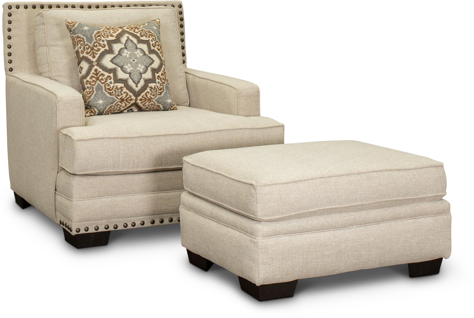Casual Traditional Linen Chair - Anna-4
