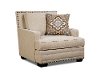Casual Traditional White Linen Chair - Anna