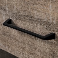 10710 Weathered Oak and Ebony Bar Cabinet - Valet-2