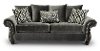 Traditional Mocha Gray Sofa - Richmond