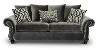 Traditional Mocha Gray Sofa - Richmond