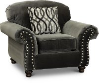 Traditional Mocha Gray Chair - Richmond