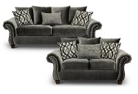 Traditional Mocha 2 Piece Living Room Set - Richmond