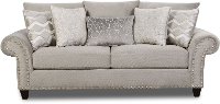 Traditional Platinum Gray Sofa - Camino
