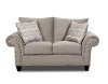 Traditional Platinum Gray Loveseat - Camino