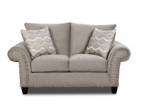 Traditional Platinum Gray Loveseat - Camino