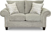 Traditional Platinum Gray Loveseat - Camino-4