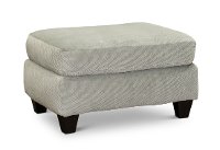 Traditional Platinum Gray Ottoman - Camino