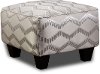 Clearance Traditional Platinum Accent Ottoman - Camino