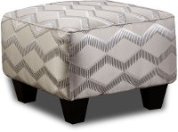 Traditional Platinum Accent Ottoman - Camino
