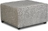 Contemporary Graphite Gray Cocktail Ottoman - Camino
