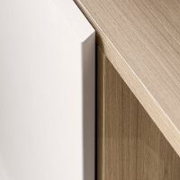 12162 Soft Elm and Pure White 70 Inch TV Stand - Cinati -6