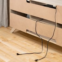 12162 Soft Elm and Pure White 70 Inch TV Stand - Cinati -7