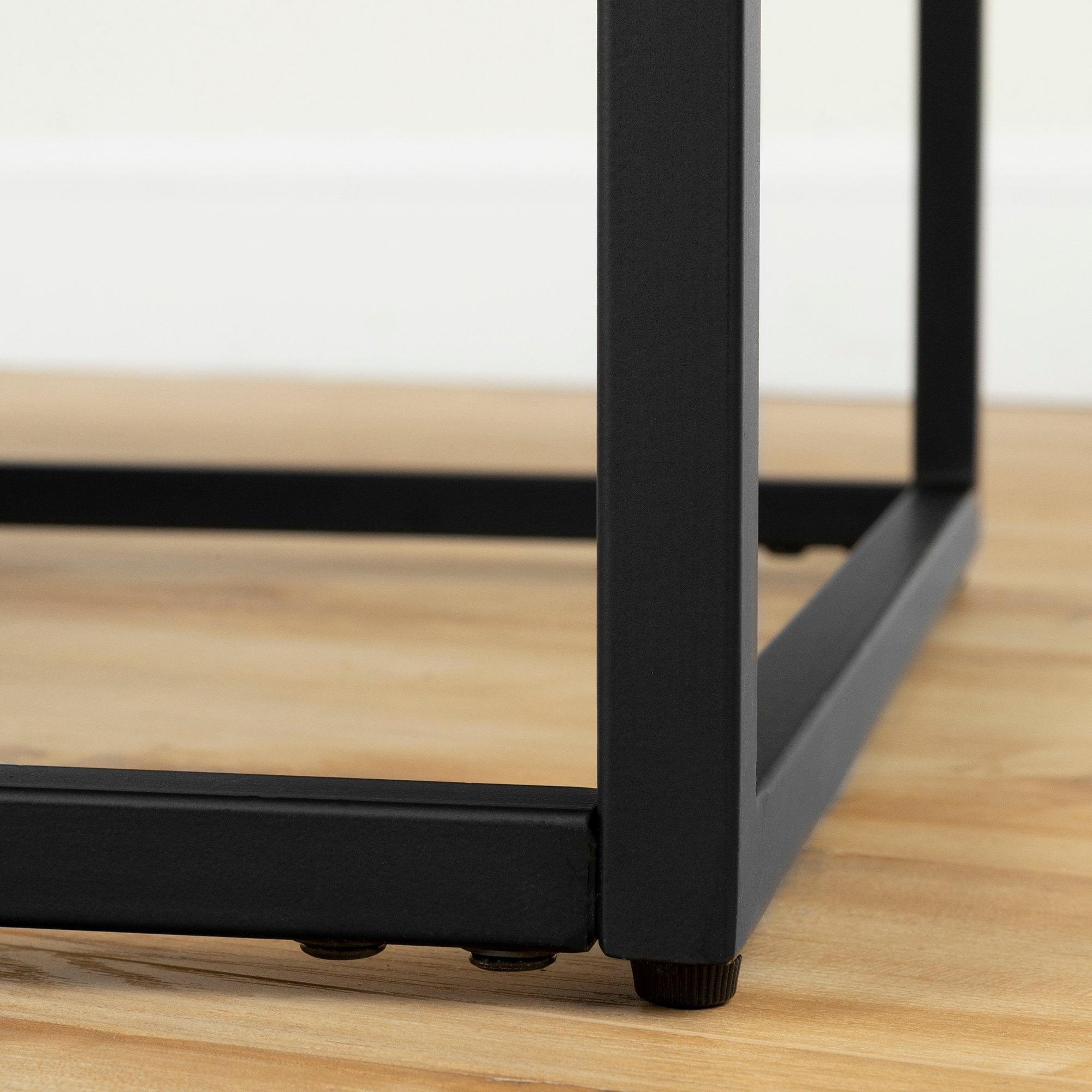 12066 Concrete Gray and Black Coffee Table - Mezzy-4