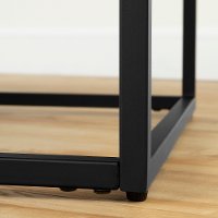 12066 Concrete Gray and Black Coffee Table - Mezzy-4