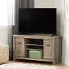 11927 Exhibit 40 Inch Weathered Oak Corner TV Stand - South Shore