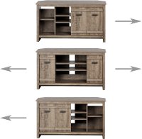 11927 Weathered Oak 40 Inch Corner TV Stand - Exhibit-3