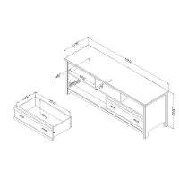 11887 60 inch Seaside Pine TV Stand - Exhibit-4
