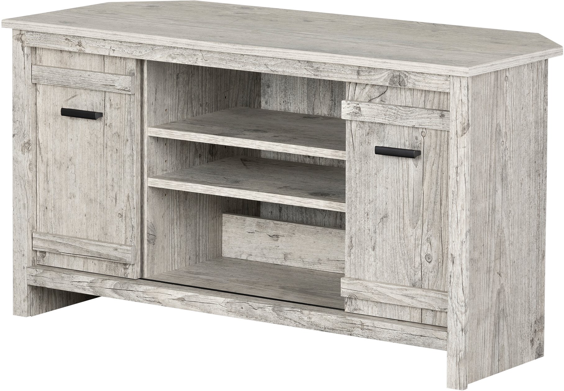 11888 Exhibit Seaside Pine 40 Inch Corner TV Stand-2
